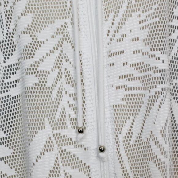 Ana White Hoodie Swimsuit Cover Up Full Zip Size S - Picture 6 of 11